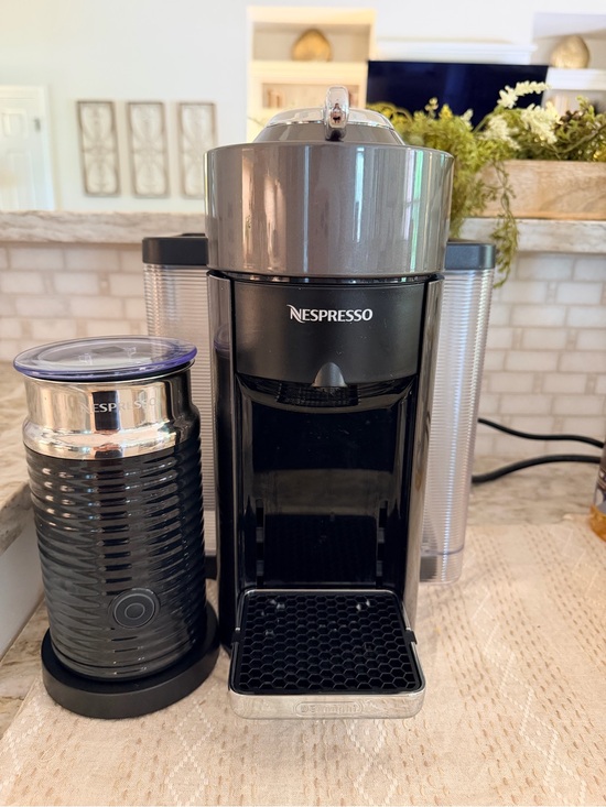 Nespresso Other - Nespresso Coffee Machine with Milk Frother - Black & Silver
